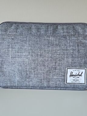 Herschel Supply Company Heather Grey Laptop Sleeve with Logo Patch